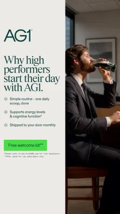 Daily Immune Support AG1 ad: Daily Immune Support