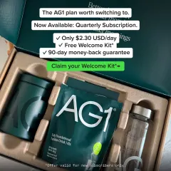 August Only: Free Morning Person Hat AG1 ad: August Only: Free Morning Person Hat
